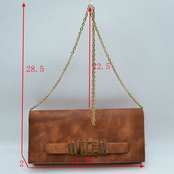 Convertible Chain Crossbody Bag/Clutch  - Picture 3 of 7